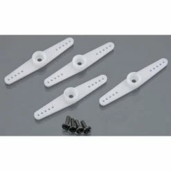 Futaba Systems Heavy Duty Straight Servo Horns (4): S3156 Micro Servo for Servo Parts & Accessories